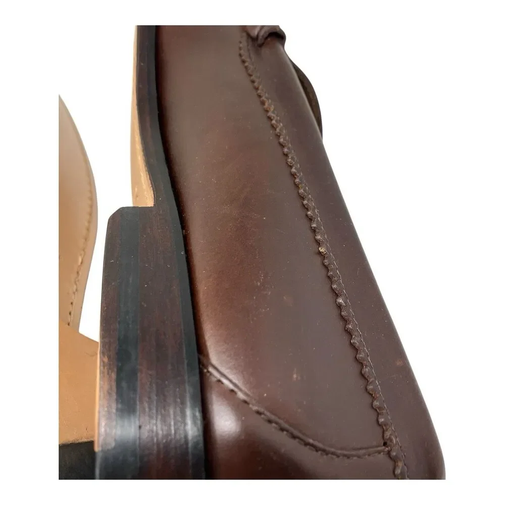 J Crew Camden Loafers Mens 11 Brown Leather Sole Penny Preppy Career BJ009